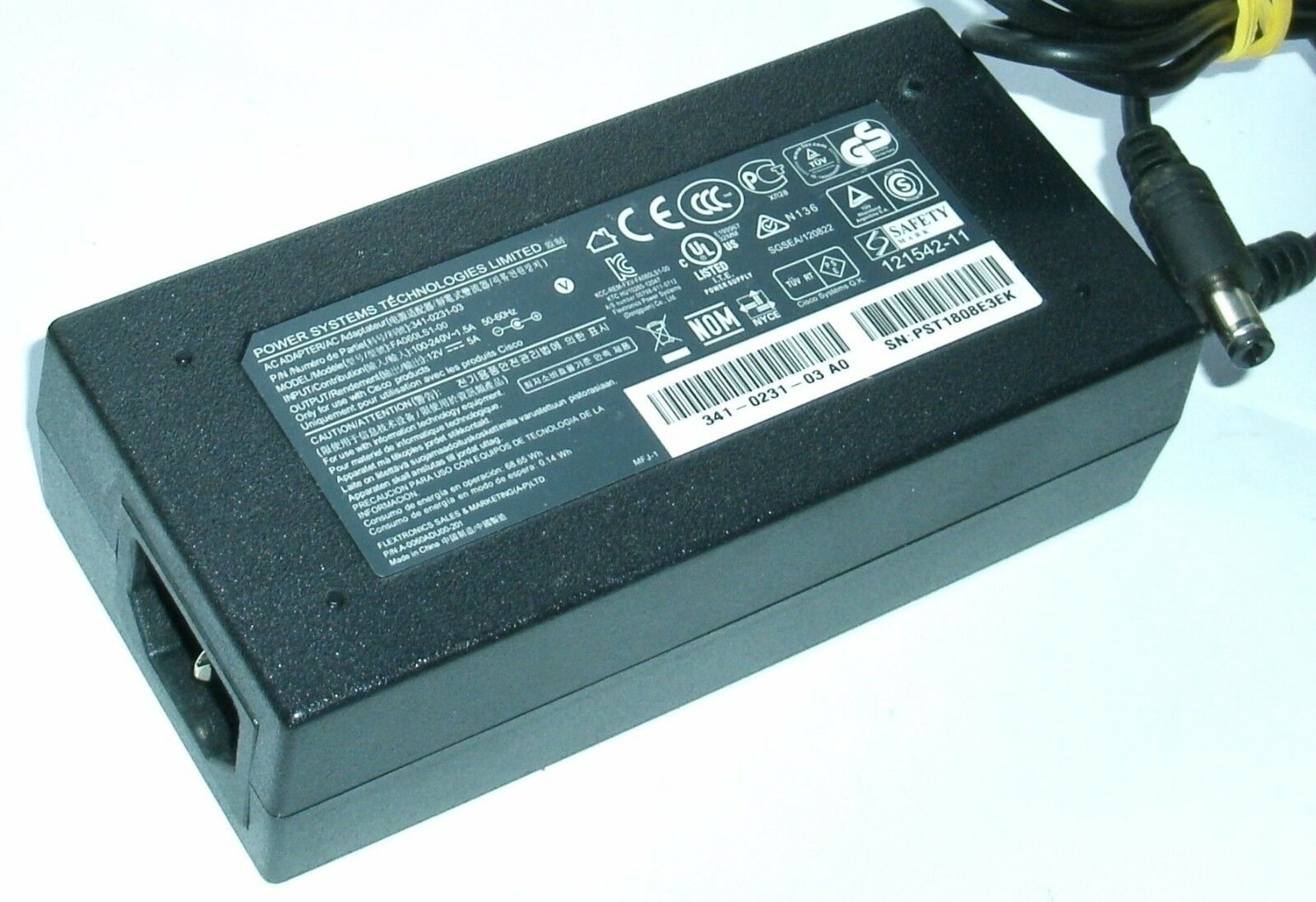 *Brand NEW* FA060LS1-00 341-0231-03 12V 5A AC Adapter Power Supply